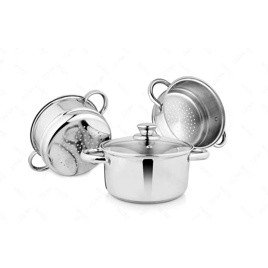 BAY6 Steamer 3 tier (encapsulated bottom) - 18 cm