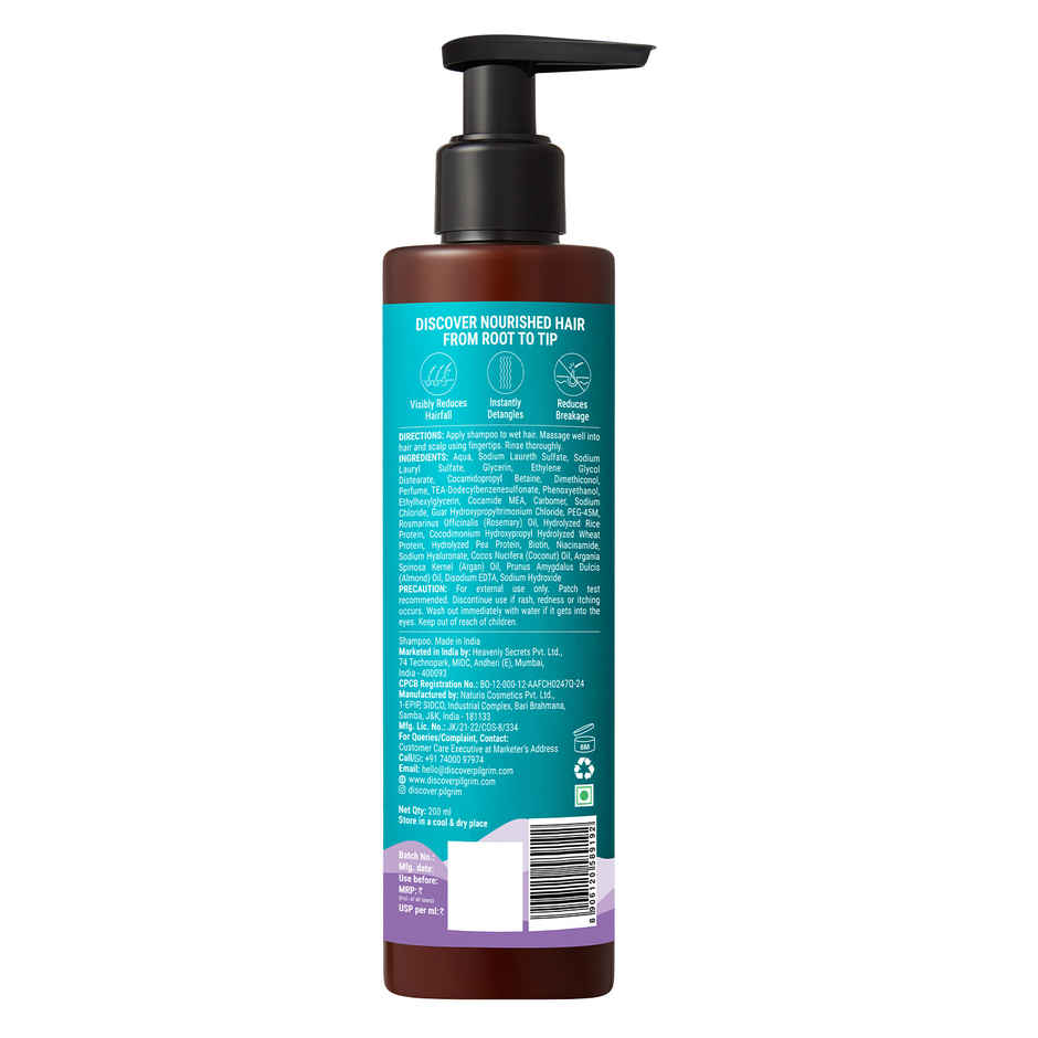 Pilgrim Spanish Rosemary and Biotin Anti-Hairfall Shampoo for Hair Fall & Stronger Hair