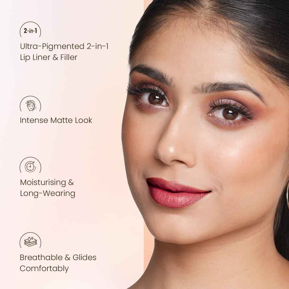 Swiss Beauty Lip Stain Matte Lipstick - 203 Hazelnut