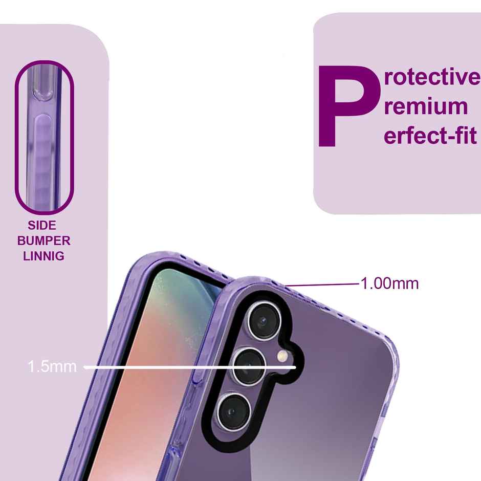 Artistque Case for Samsung Galaxy S24 Fe 5g Back Cover | ultra Stylish Transparent Tpu Cover