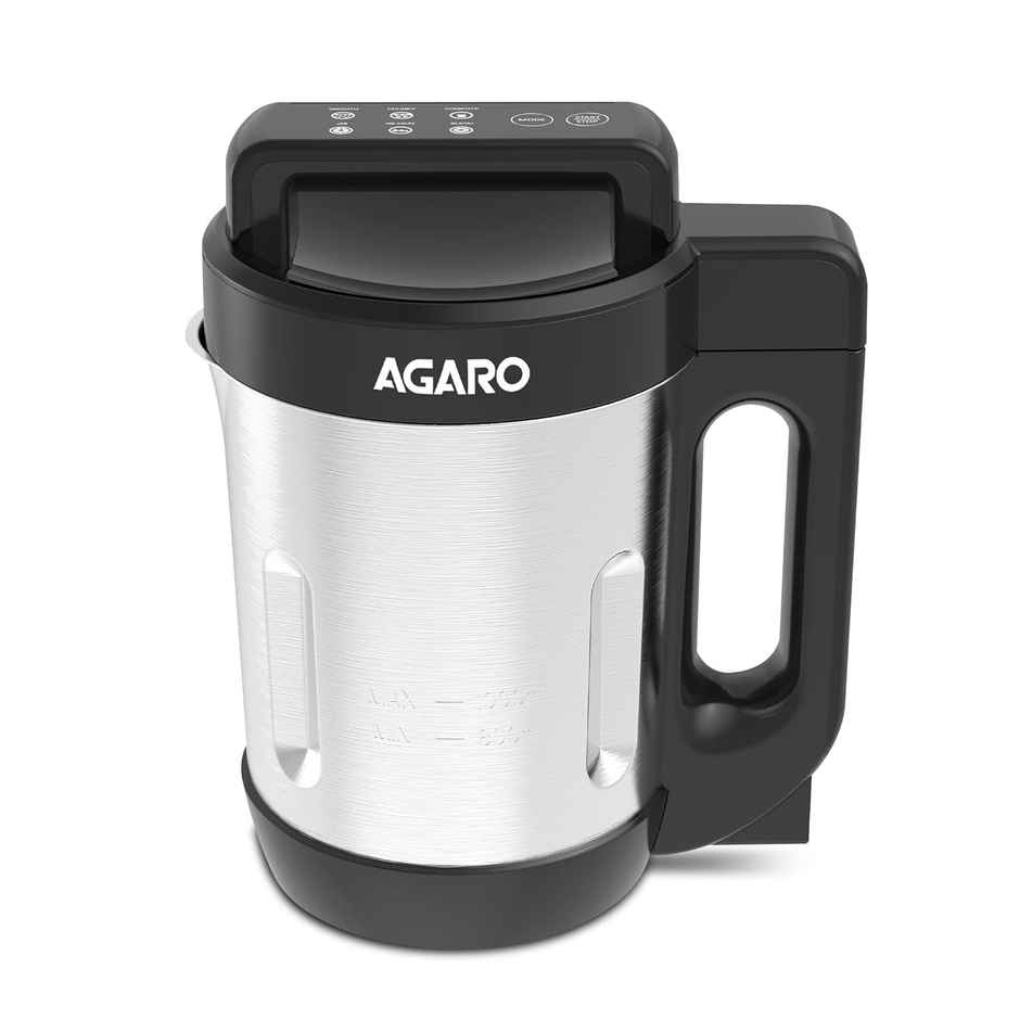 Agaro Elite Soup Maker, 1 Litre, Blending & Heating Cooking Functions Copper Motor Stainless Blades