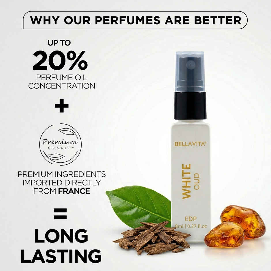 Bellavita White Unisex Oud Perfume