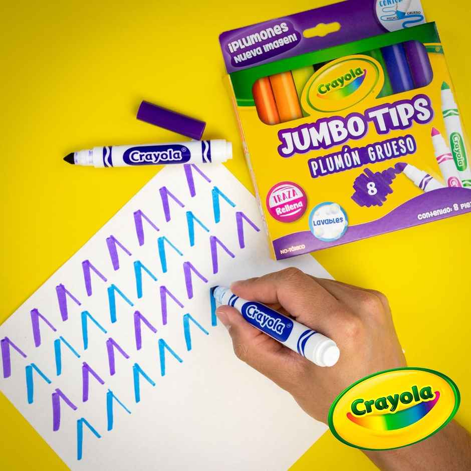 Crayola Washable Markers, Broad Point, Classic Colors | 58-7808