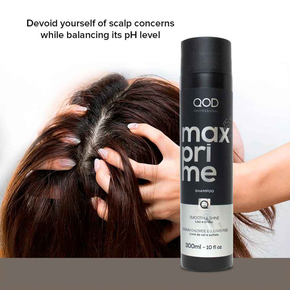 Qod Professional Max Prime Shampoo Sulphate Free Sodium Chloride Free