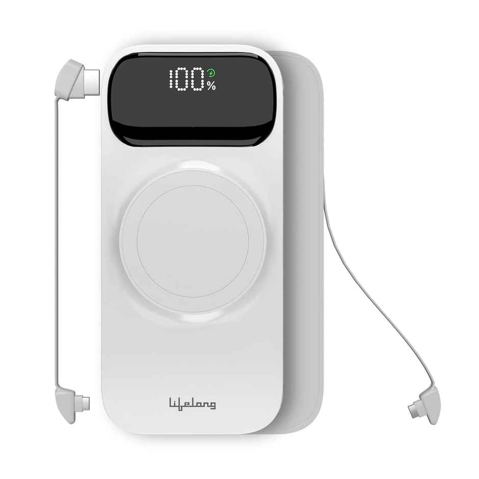 Lifelong ChargeMate 10000 mAh 22.5 W Wireless with MagSafe Slim Pocket Size Power Bank