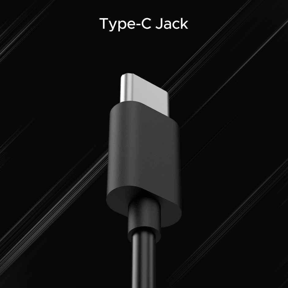 boAt Bassheads 100 C In Ear Wired Earphones W - Type-C Jack In-Line Microphone 10Mm Drivers Black