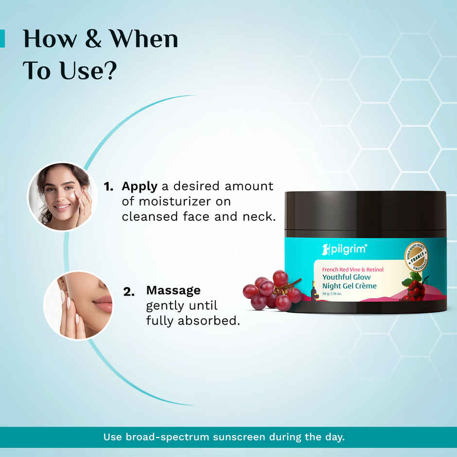 Pilgrim Red Vine Night Creme Gel