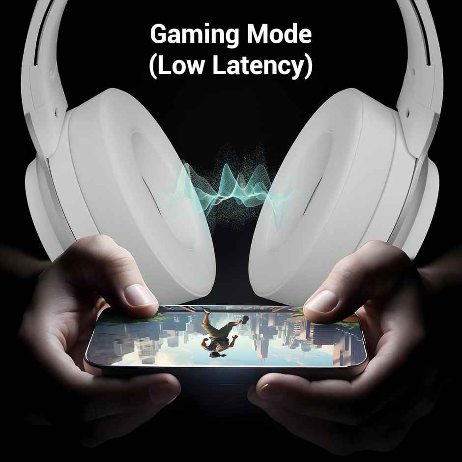 Zebronics Envy 2 | BT Headphone (BT v5.3) | ENC | 65* Hours Playback-Gaming Mode | White