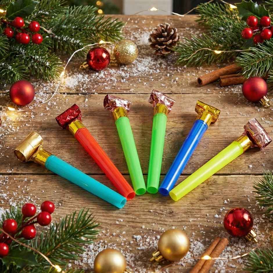 Classic Party Whistle | Multicolor | Fun Party Accessory | Picfest