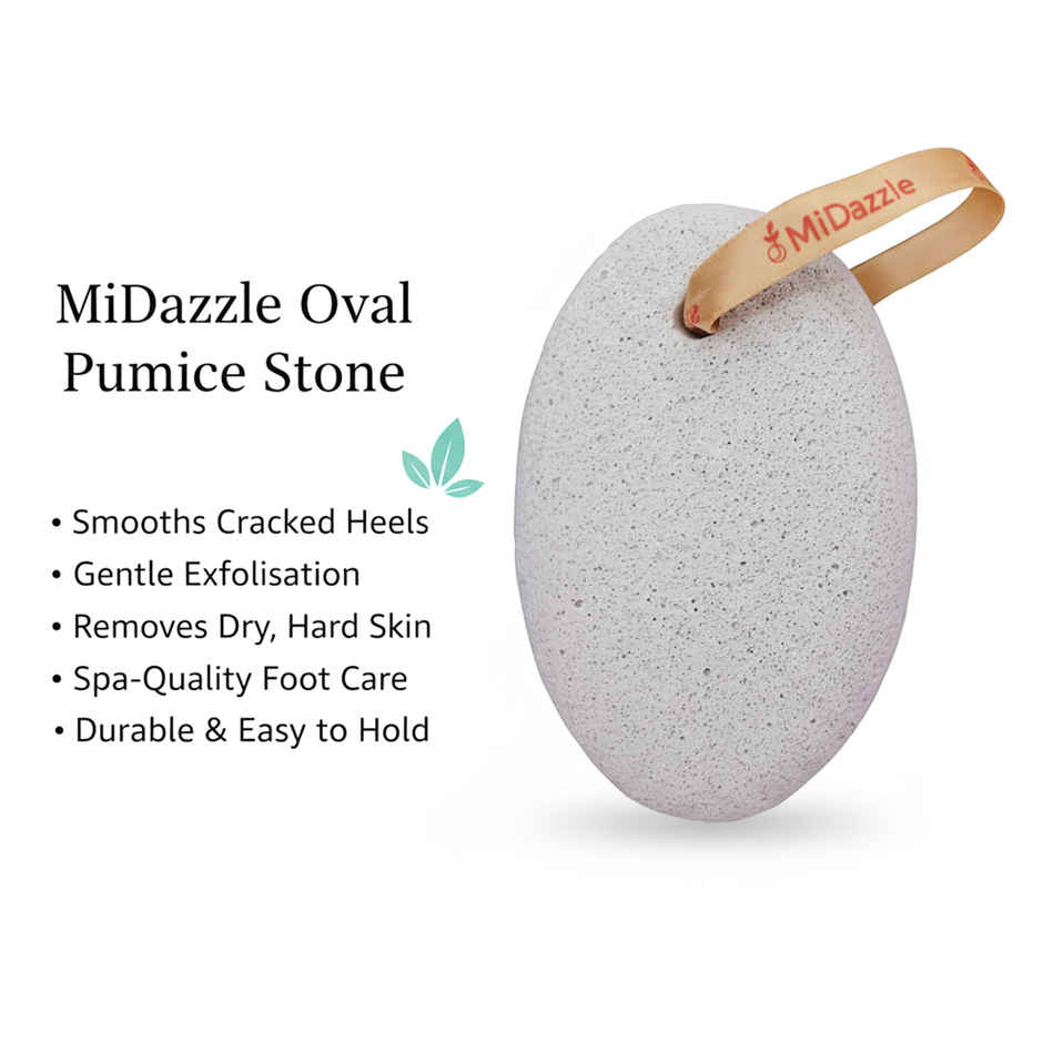 Midazzle Oval Shaped Pumice Stone - Medium |MIPS5104