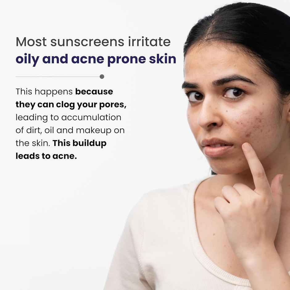 Re'Equil Oxybenzone Free Sunscreen SPF 50 For Oily, Acne Prone Skin
