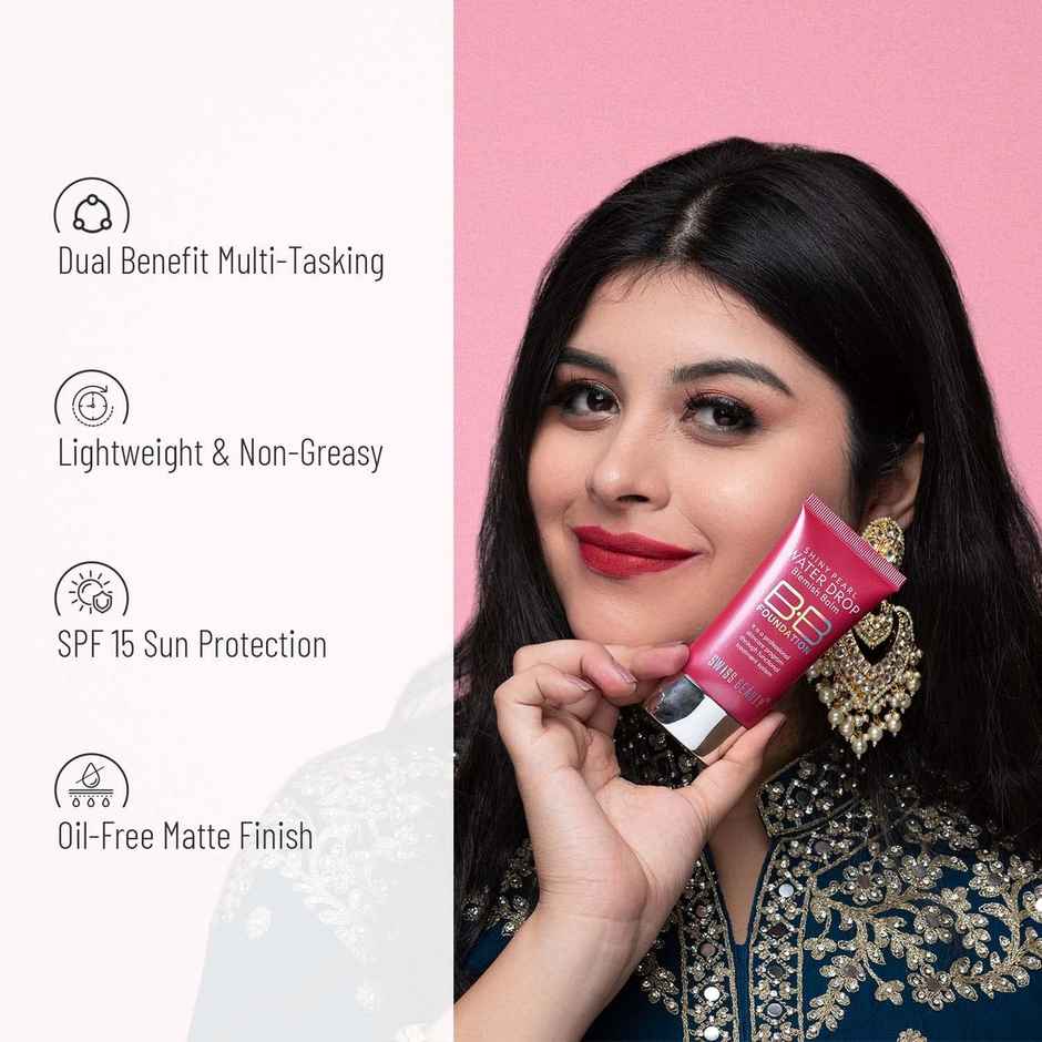 Swiss Beauty Shiny Pearl Water Drop Blemish Balm BB Foundation - 01