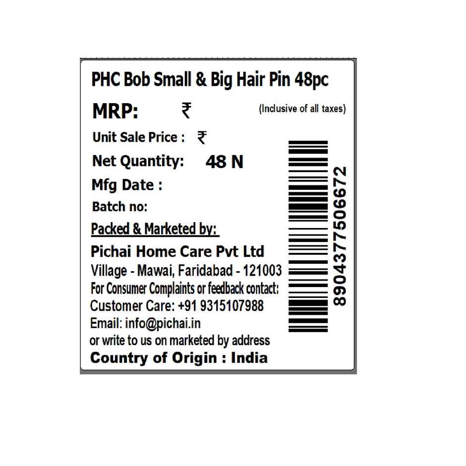 Pichai Bob Small & Big Hair Pin