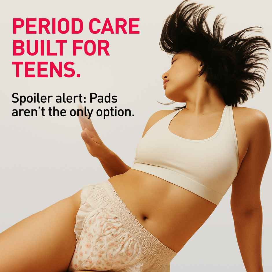 Sirona Disposable Teens Period Panties, 5x More Absorption, 100% Rash Free, Leak-Proof