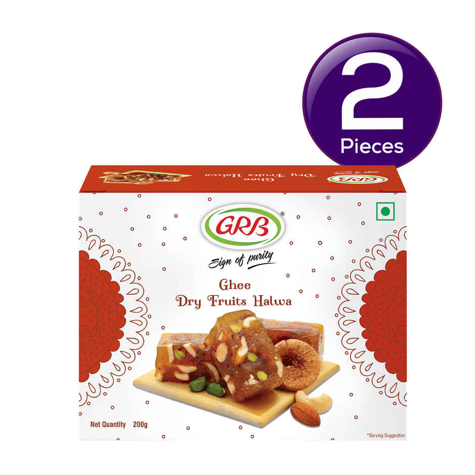 GRB Ghee Dry Fruits Halwa Combo