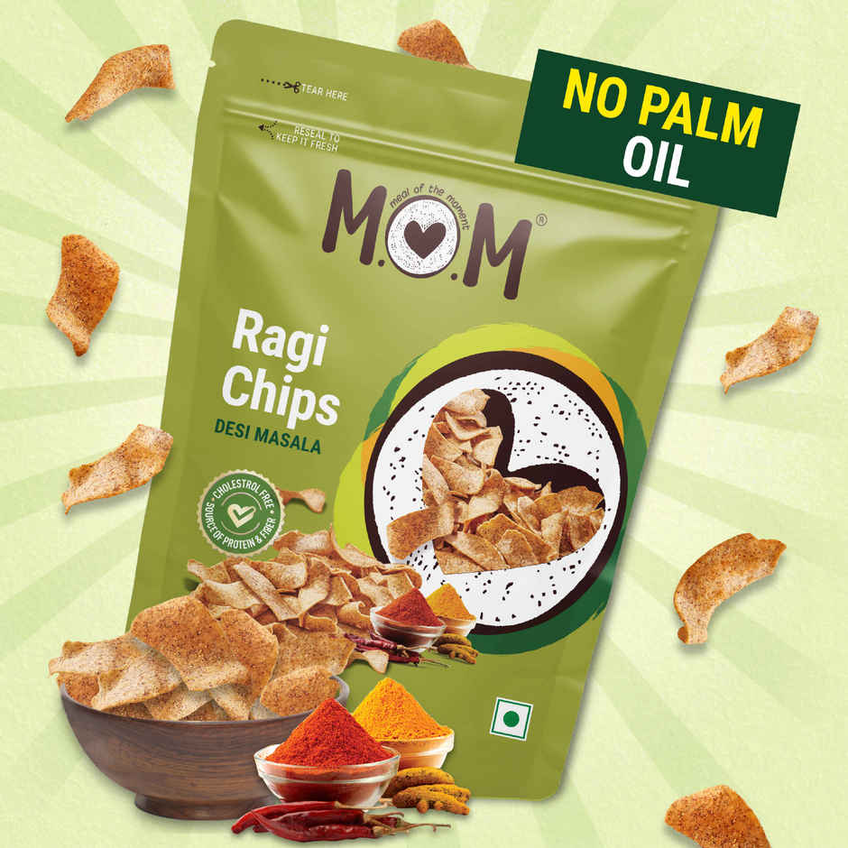 MOM Desi Masala Ragi Chips | Gluten Free | No Palm Oil