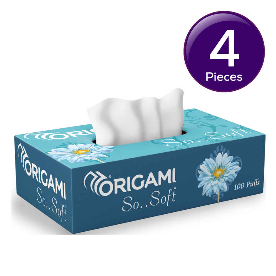 Origami So Soft Tissue Box (Assorted) - Pack of 1 Combo