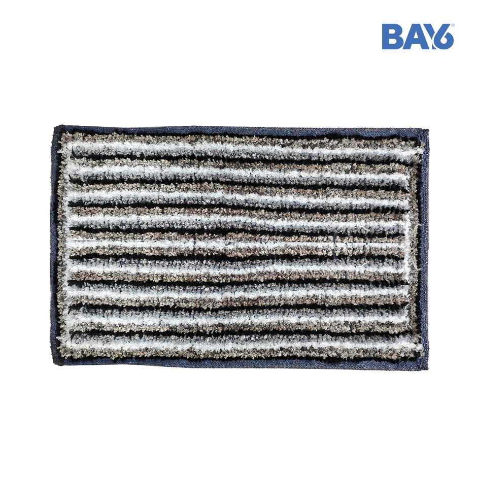 BAY6 Sona Microfiber Anti- Skid Doormat Set | 35 x 55 cm - Grey