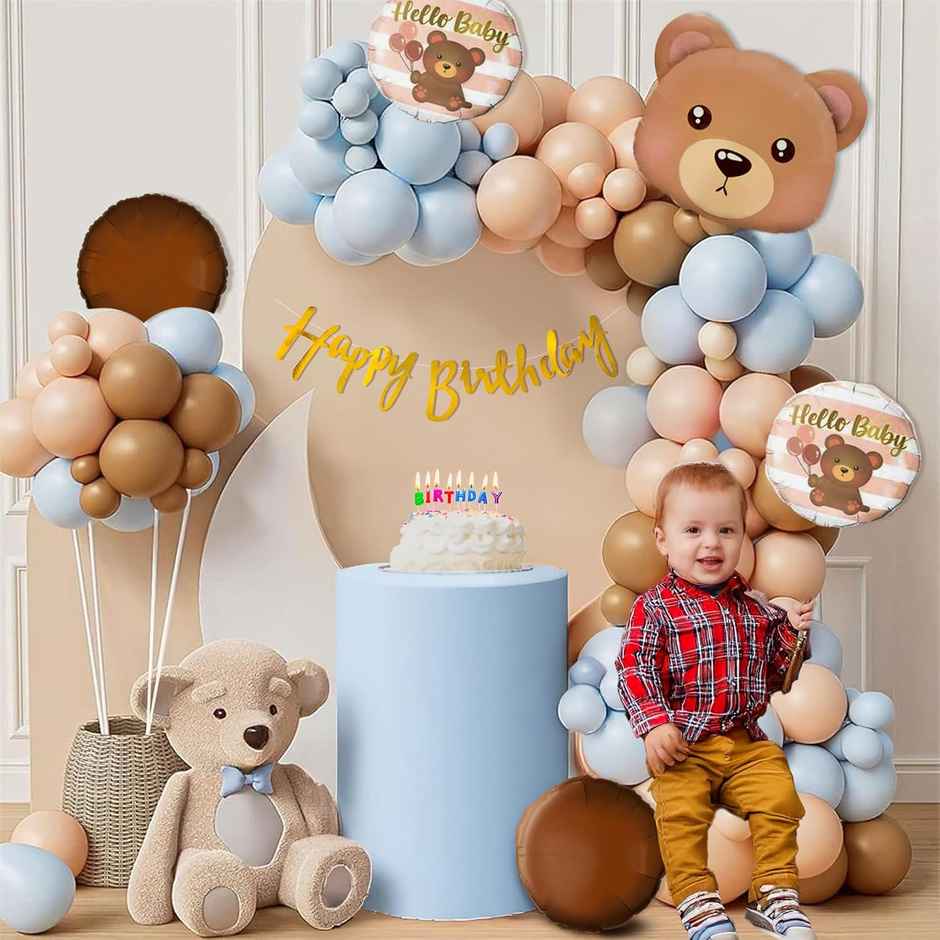 Teddy Bear Theme Birthday Decor With Foil Balloon Set | Special You