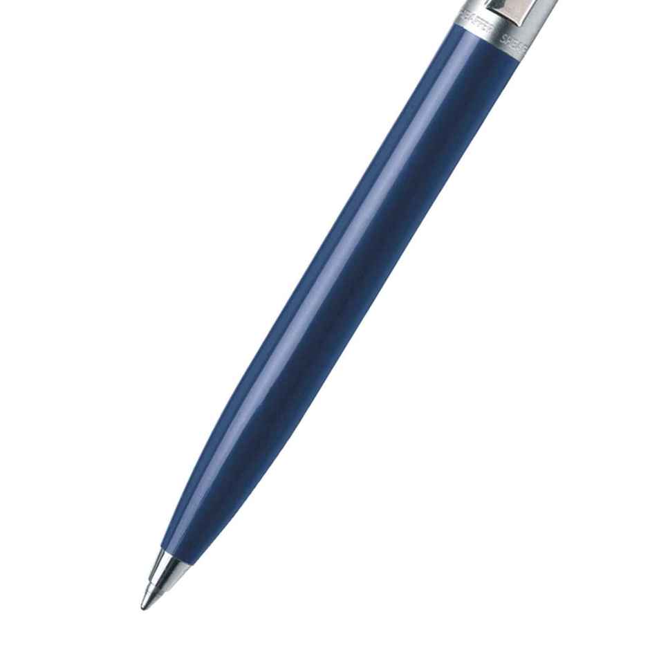 Sheaffer Sentinel E321 Ballpoint Pen | Chrome Cap & Trim | Blue Barrel | With Additional Refill