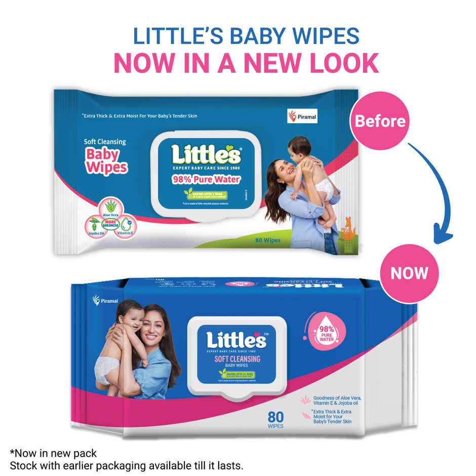 Littles Expert Baby Care Little's Soft Cleansing Baby Wipes Lid