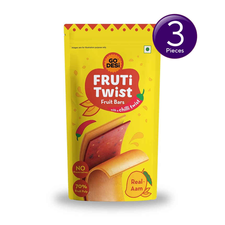 GO Desi Real Aam Fruti Twist Fruit Bar Combo 