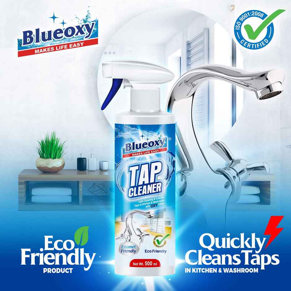 Blueoxy Hard Water & Limescale Stain Remover Tap Cleaner Spray