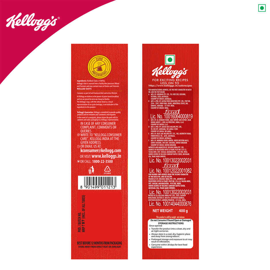 Kellogg's Oats Trusted by Nutritionists