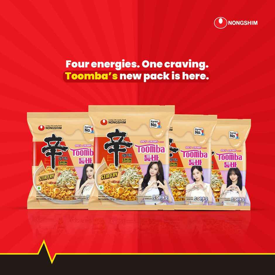 Nongshim Shin Ramyun Stir Fry Toomba - Spicy And Creamy Flavour