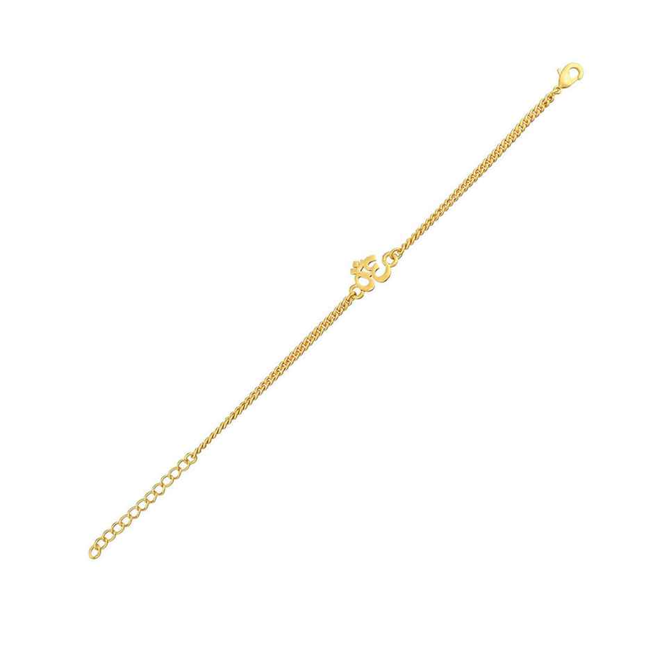 Bracelet Rakhi | Gold Tone Om | Religious | Pack of 1 | Voylla
