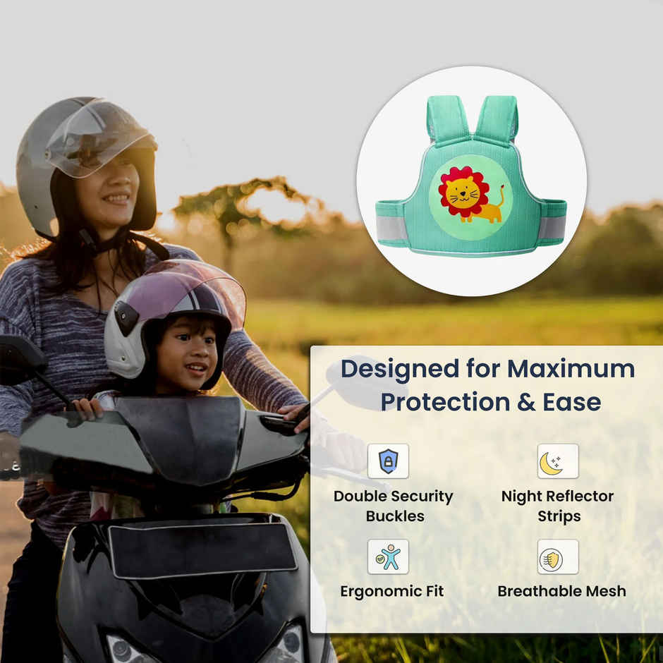 Polka Tots Two-Wheeler Baby Carrier for Kids | Lion