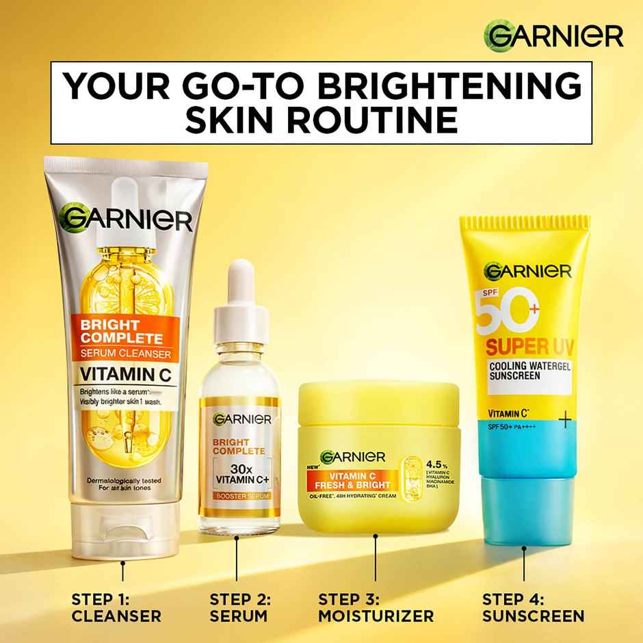Garnier Fresh & Bright Vitamin C Sorbet Moisturizer, 4.5% Vit C + Hyaluronic Acid + Niacinamide