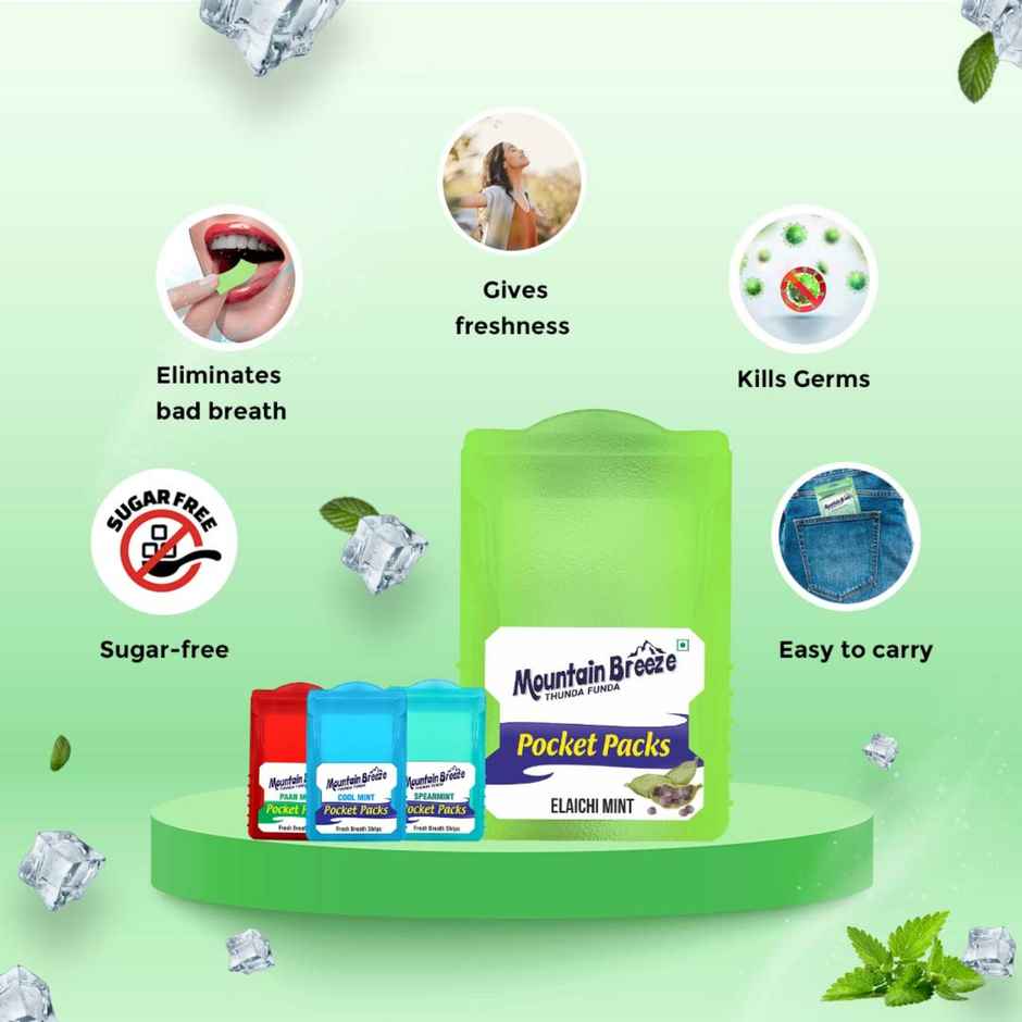 MOUNTAIN BREEZE Sugar Free Strip | Elachimint