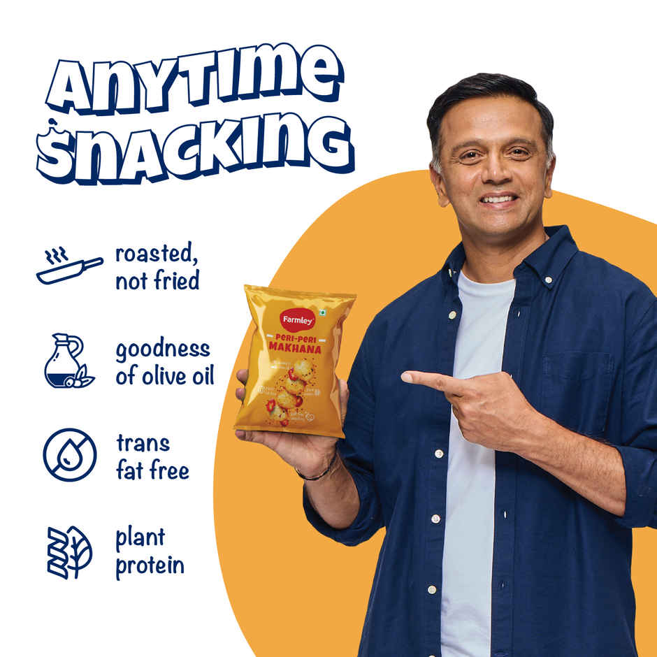 Farmley Peri Peri Makhana Roasted In Olive Oil Healthy Snacks Combbo