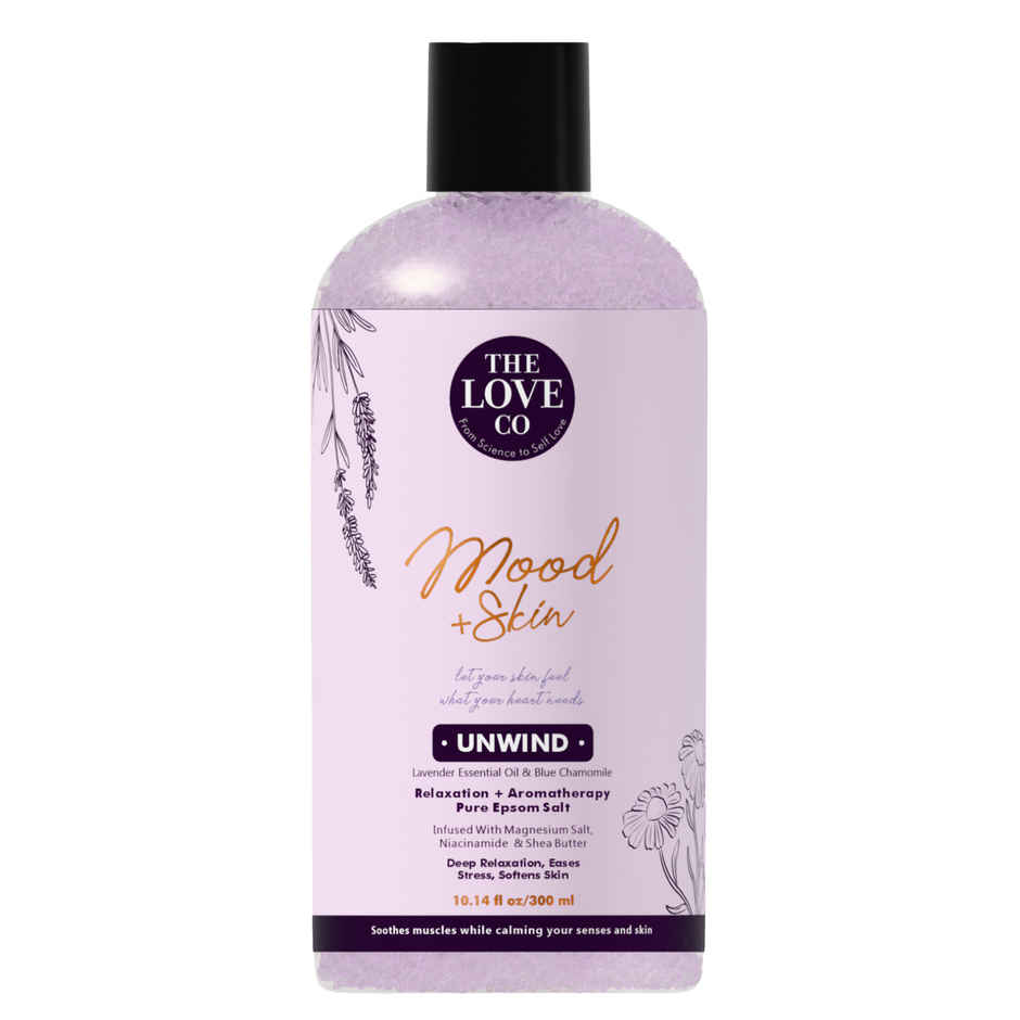 The Love Co Unwind Lavender Epsom Bath Salt | Unscented