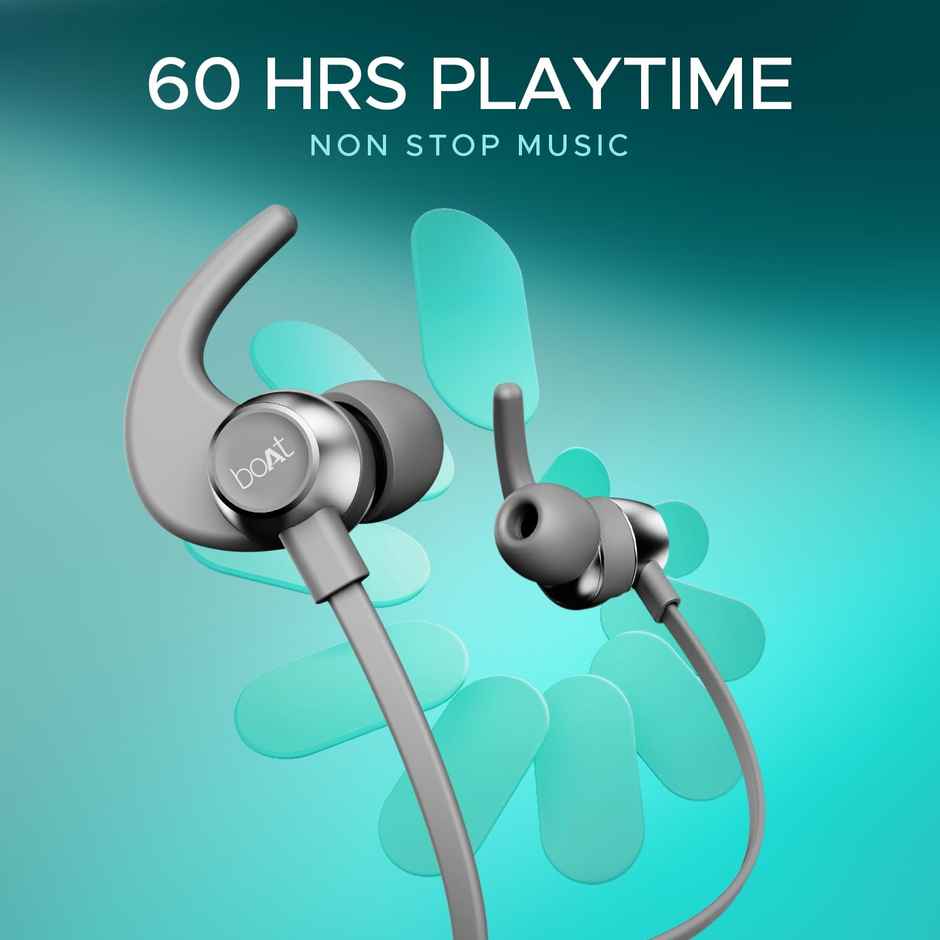 boAt Rockerz 255 Pro+ w/Upto 60 Hours Playback, ASAP Charge(10 Mins=20 Hours)(Cosmic Grey)