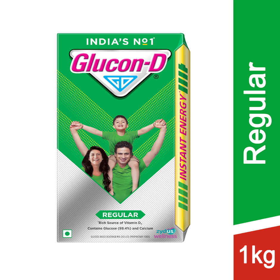 Glucon-D Regular with 3 Benefits of Energy, Recovery, and Immunity