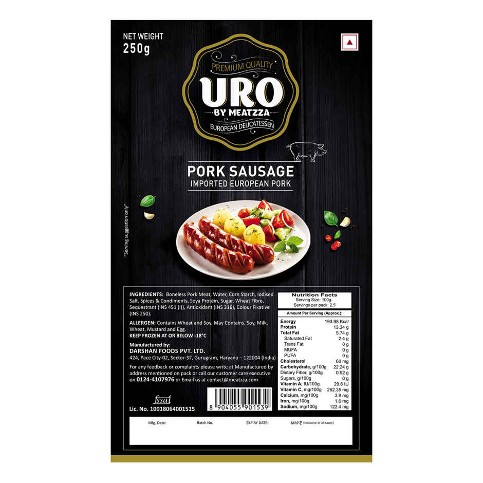 Meatzza Uro Pork Sausages