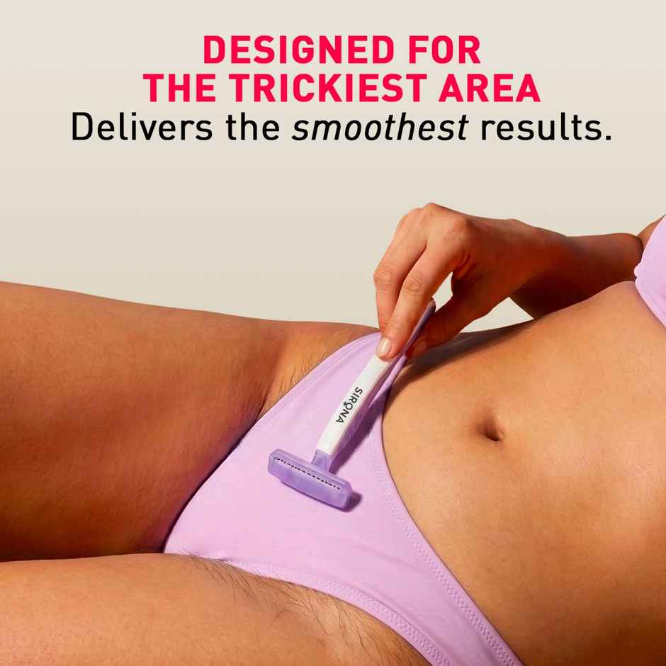 Sirona Reusable Bikini Razor for Sensitive Area | Safe, Clean and Irritation-Free Shave
