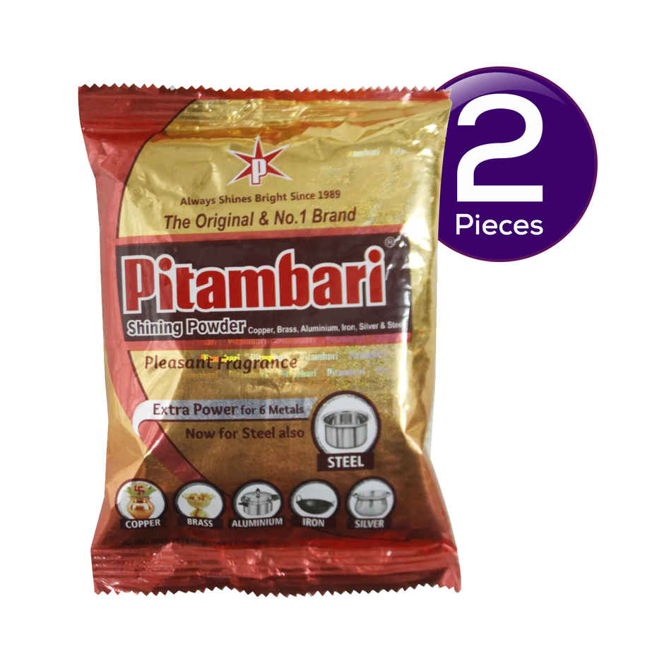 Pitambari Shining Powder for Copper, Brass, Aluminium, Iron, Silver & Steel Combo