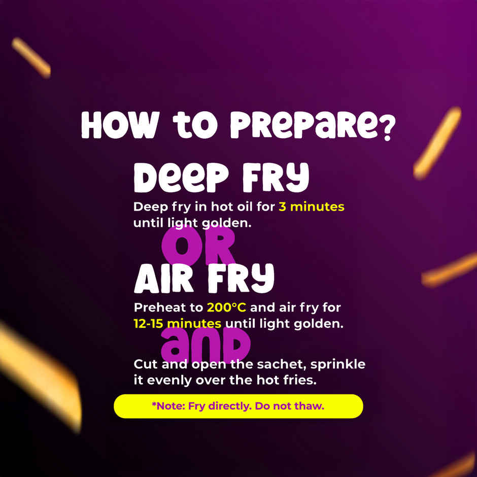 HyFun Peri Peri French Fries, Hot & Spicy | Frozen