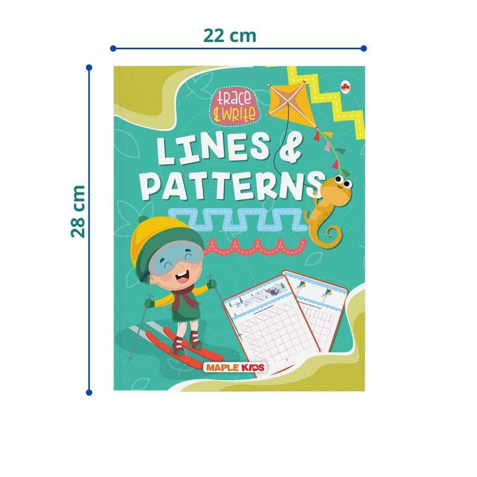 Lines and Curves - Pattern Writing - Writing Practice Book for Kids