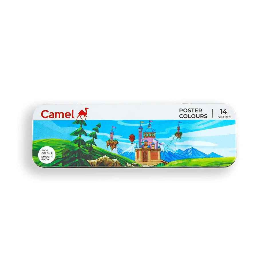 Camel Student Poster Colours Assorted Tin Pack Of 14 Shades