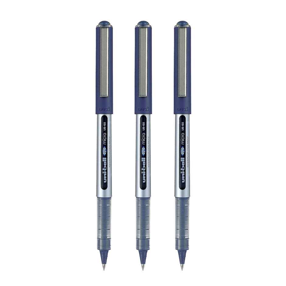 Uniball UB 150 Eye Roller Pens, 0.5 mm Tip, Blue Ink