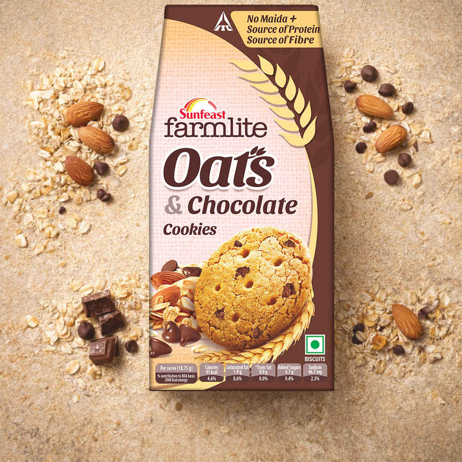 Sunfeast Farmlite Gold Oats and Chocolate Biscuits | Trans Fat-free Combo