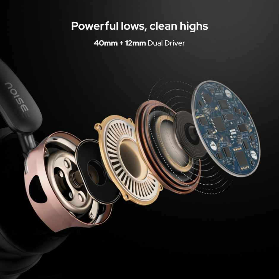 Noise Airwave Max 6 Overhead Wireless Headphone | Carbon Black