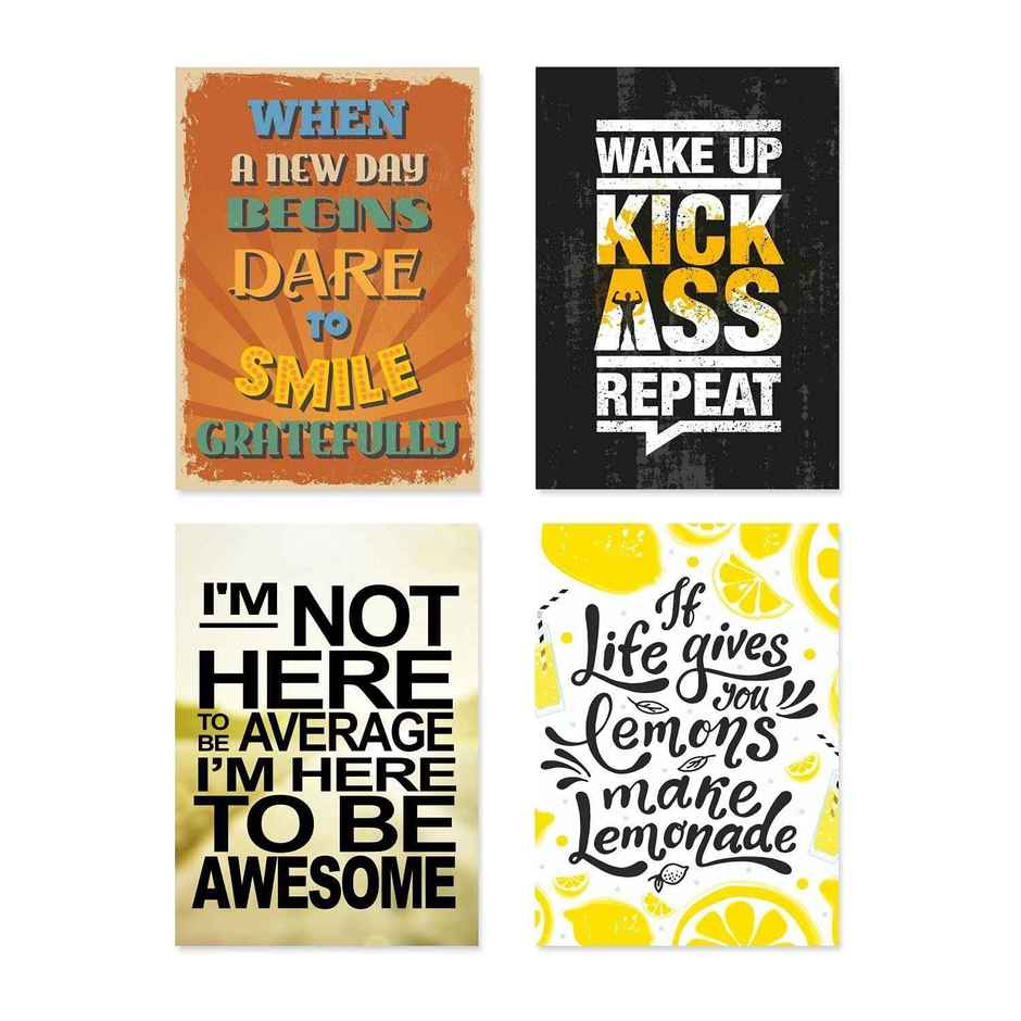 Paper Plane Design Wall Posters For Office Decor | Set of 10 | Size | 12 Inch x 18 Inch | D22