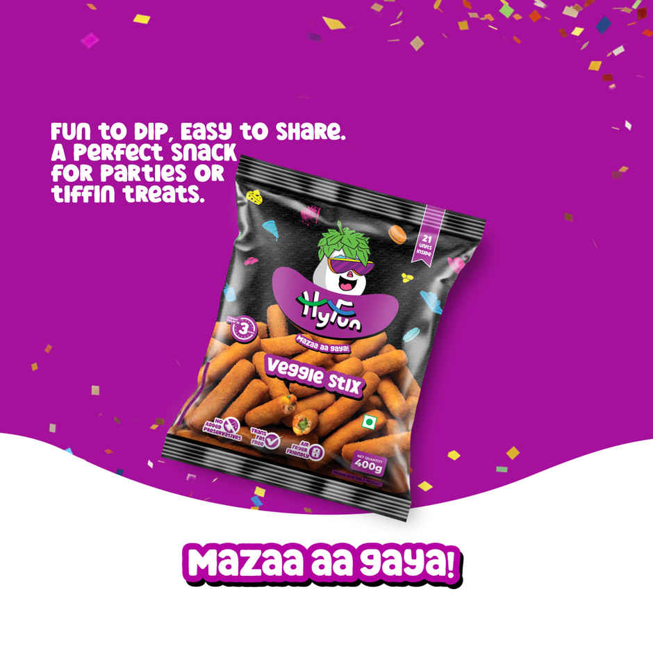 HyFun Veggie Stix, Tasty & Wholesome, Veg Snack | Frozen