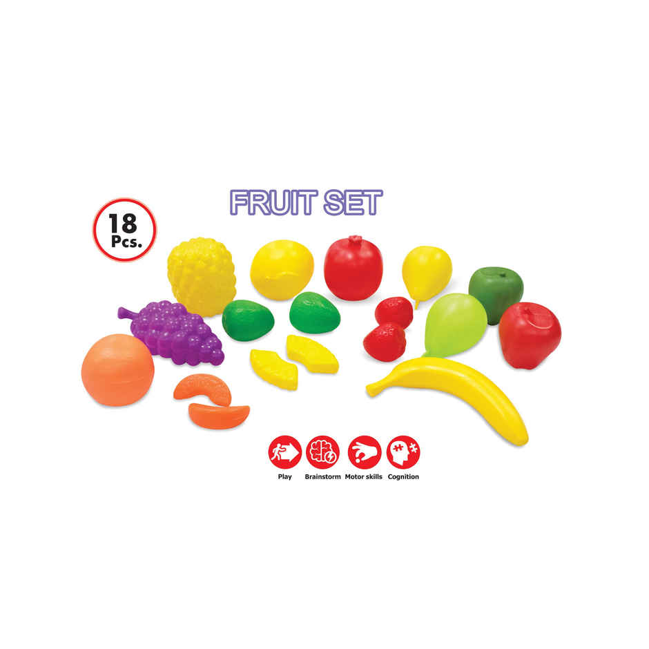 ITOYS Toy Fruit Set | 18 Pcs | Assorted