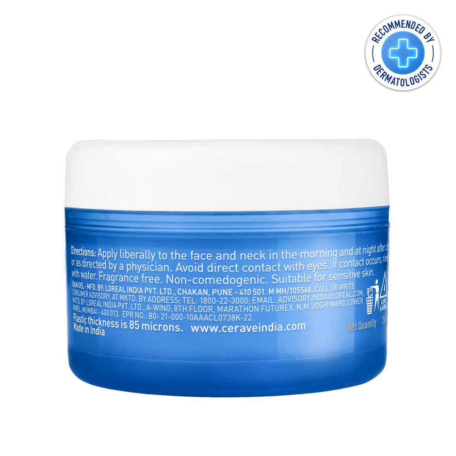 CeraVe HA Water Gel Oil-free Face Moisturizer with Hylauronic Acid & Ceramides for Plumpy Hydration